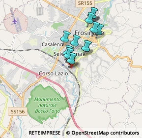 Mappa Viale Giuseppe Verdi, 03100 Frosinone FR, Italia (1.53714)