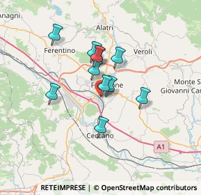 Mappa Viale Giuseppe Verdi, 03100 Frosinone FR, Italia (5.29818)