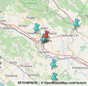 Mappa Via America Latina, 03100 Frosinone FR, Italia (21.95091)