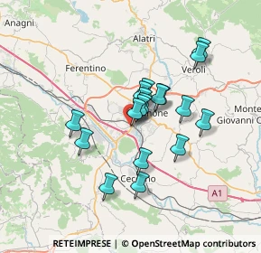 Mappa Via Madonna delle Rose, 03100 Frosinone FR, Italia (5.64333)