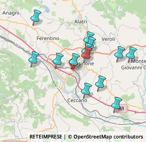 Mappa Via Madonna delle Rose, 03100 Frosinone FR, Italia (7.35385)