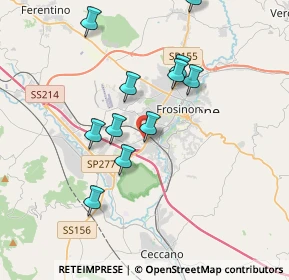 Mappa Via Madonna delle Rose, 03100 Frosinone FR, Italia (3.66091)