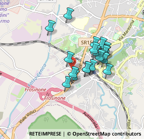 Mappa Via Madonna delle Rose, 03100 Frosinone FR, Italia (0.736)