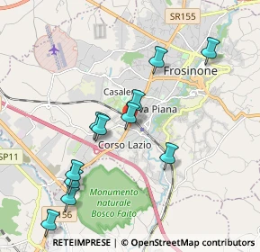 Mappa Via chiappini, 03100 Frosinone FR, Italia (2.10182)