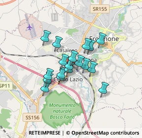 Mappa Via chiappini, 03100 Frosinone FR, Italia (1.23389)