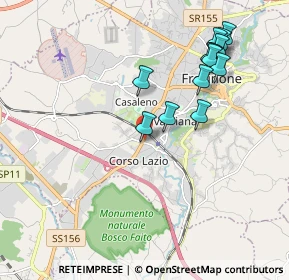 Mappa Via chiappini, 03100 Frosinone FR, Italia (2.13923)