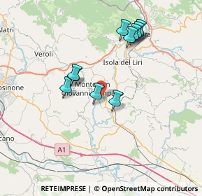 Mappa SP 100, 03025 Monte San Giovanni Campano FR (7.42818)