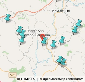 Mappa SP 100, 03025 Monte San Giovanni Campano FR (5.14167)