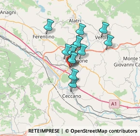 Mappa Via Pergolesi, 03100 Frosinone FR, Italia (4.76462)