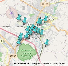 Mappa Via Pergolesi, 03100 Frosinone FR, Italia (1.29611)