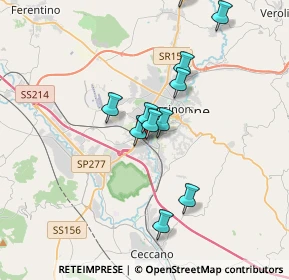 Mappa Via Pergolesi, 03100 Frosinone FR, Italia (3.33364)