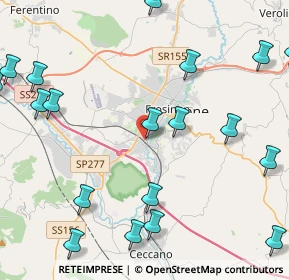 Mappa Piazza Kambo, 03100 Frosinone FR, Italia (6.3925)