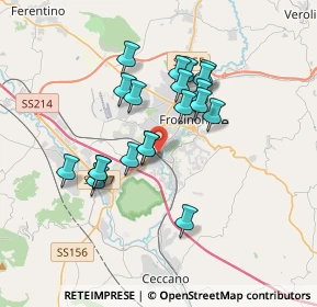 Mappa Piazza Kambo, 03100 Frosinone FR, Italia (3.155)