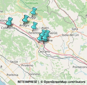 Mappa Piazza Kambo, 03100 Frosinone FR, Italia (12.89091)