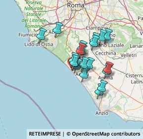 Mappa 00071 Torvaianica RM, Italia (10.465)