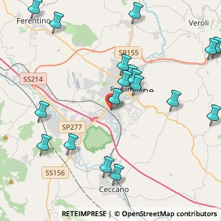 Mappa Via Ottorino Respighi, 03100 Frosinone FR, Italia (5.48444)