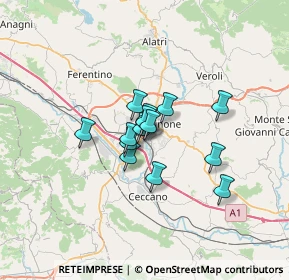 Mappa Piazza Alessandro Kambo, 03100 Frosinone FR, Italia (4.26071)