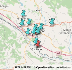 Mappa Piazza Alessandro Kambo, 03100 Frosinone FR, Italia (4.55)