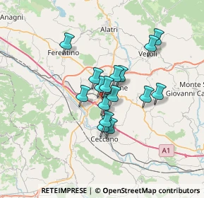 Mappa Piazza Alessandro Kambo, 03100 Frosinone FR, Italia (5.09625)