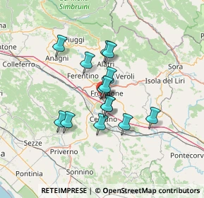 Mappa Piazza Alessandro Kambo, 03100 Frosinone FR, Italia (10.55786)