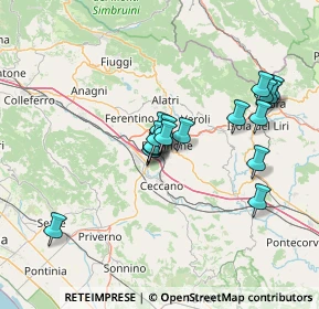 Mappa Piazza Alessandro Kambo, 03100 Frosinone FR, Italia (12.90941)