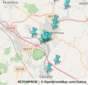 Mappa Piazza Alessandro Kambo, 03100 Frosinone FR, Italia (3.34636)