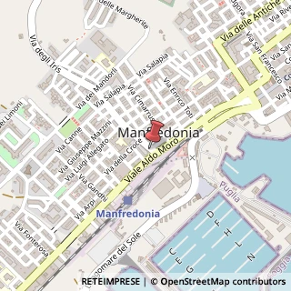 Mappa Via Elvio Giustino, 7, 71043 Manfredonia, Foggia (Puglia)