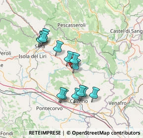 Mappa Via Forca d'Acero, 03042 Atina FR, Italia (13.21)