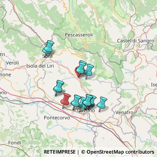 Mappa Via Forca d'Acero, 03042 Atina FR, Italia (13.13313)