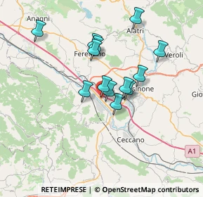 Mappa Le Lame-area Industriale, 03100 Frosinone FR, Italia (6.01)