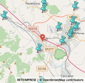 Mappa Le Lame-area Industriale, 03100 Frosinone FR, Italia (5.92083)