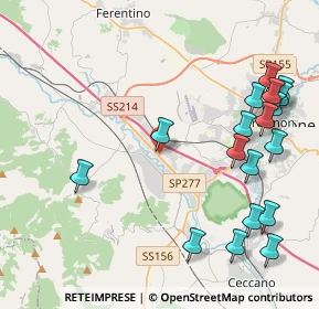 Mappa Le Lame-area Industriale, 03100 Frosinone FR, Italia (5.45611)