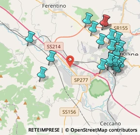 Mappa Le Lame-area Industriale, 03100 Frosinone FR, Italia (4.8985)