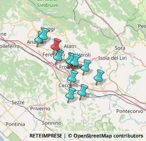 Mappa Via Cisterna, 03100 Frosinone FR, Italia (9.69083)