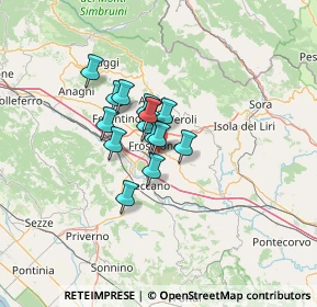Mappa Via Cisterna, 03100 Frosinone FR, Italia (8.18267)