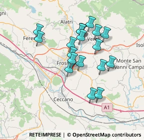 Mappa Via Cisterna, 03100 Frosinone FR, Italia (6.54158)