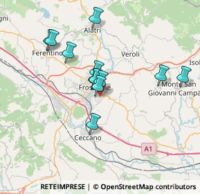 Mappa Via Cisterna, 03100 Frosinone FR, Italia (6.61)