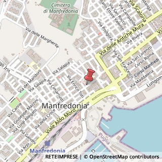 Mappa Via della Croce,  1, 71043 Manfredonia, Foggia (Puglia)