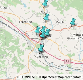 Mappa Via Don Giovanni Minzoni, 03100 Frosinone FR, Italia (4.80818)