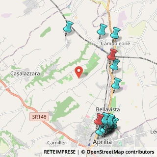 Mappa Via Tufello, 04011 Aprilia LT, Italia (3.187)