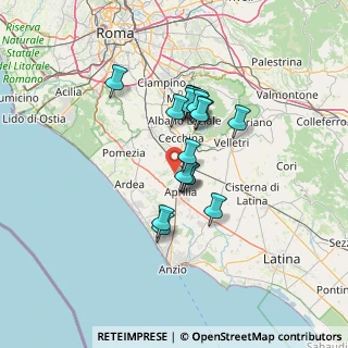Mappa Via Tufello, 04011 Aprilia LT, Italia (10.54765)
