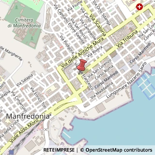 Mappa Via Tribuna,  3, 71043 Manfredonia, Foggia (Puglia)