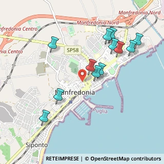 Mappa Via Gaetano Palatella, 71043 Manfredonia FG, Italia (1.07333)