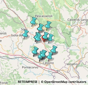 Mappa 03042 Atina FR, Italia (9.8905)