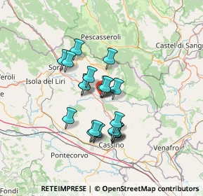 Mappa 03042 Atina FR, Italia (10.5615)