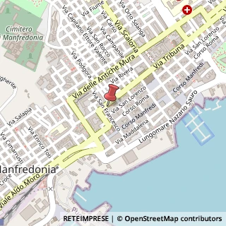 Mappa Via Tribuna, 10, 71043 Manfredonia, Foggia (Puglia)