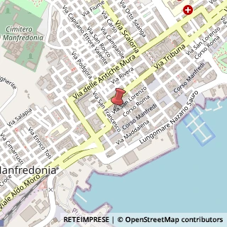 Mappa Via San Lorenzo,  22, 71043 Manfredonia, Foggia (Puglia)