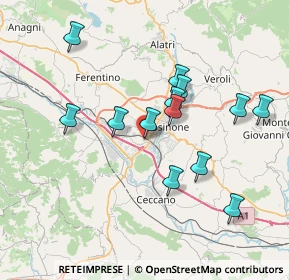 Mappa Via Selva Casarino, 03100 Frosinone FR, Italia (7.39231)