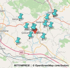 Mappa Via Vaglie S. Nicola, 03025 Monte San Giovanni Campano FR, Italia (6.6925)