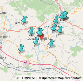 Mappa Via Vaglie S. Nicola, 03025 Monte San Giovanni Campano FR, Italia (7.325)